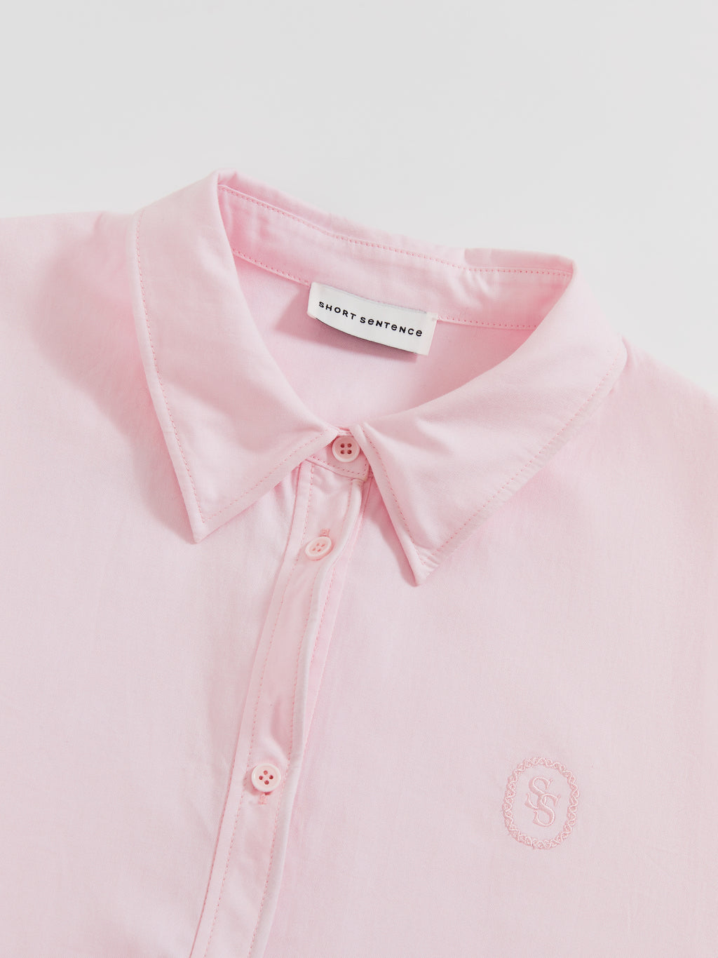 Twisted Placket Long Sleeve Shirt