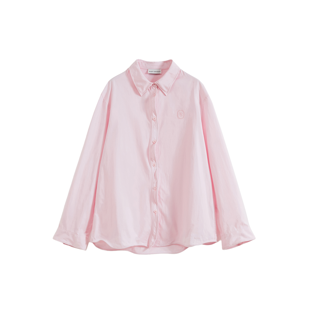 Twisted Placket Long Sleeve Shirt