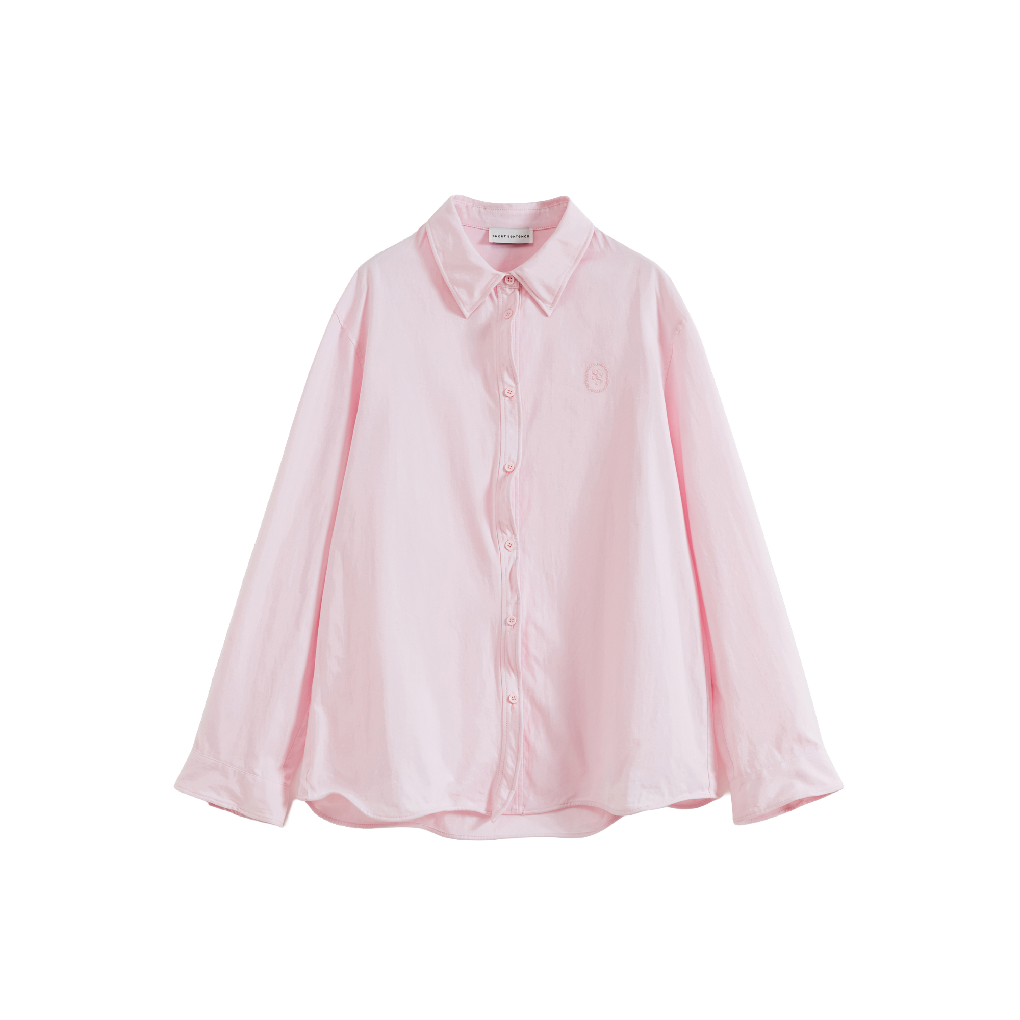 Twisted Placket Long Sleeve Shirt