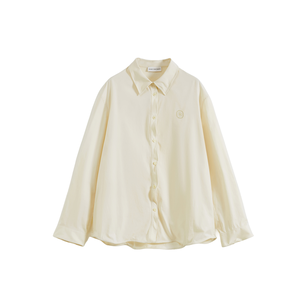 Twisted Placket Long Sleeve Shirt