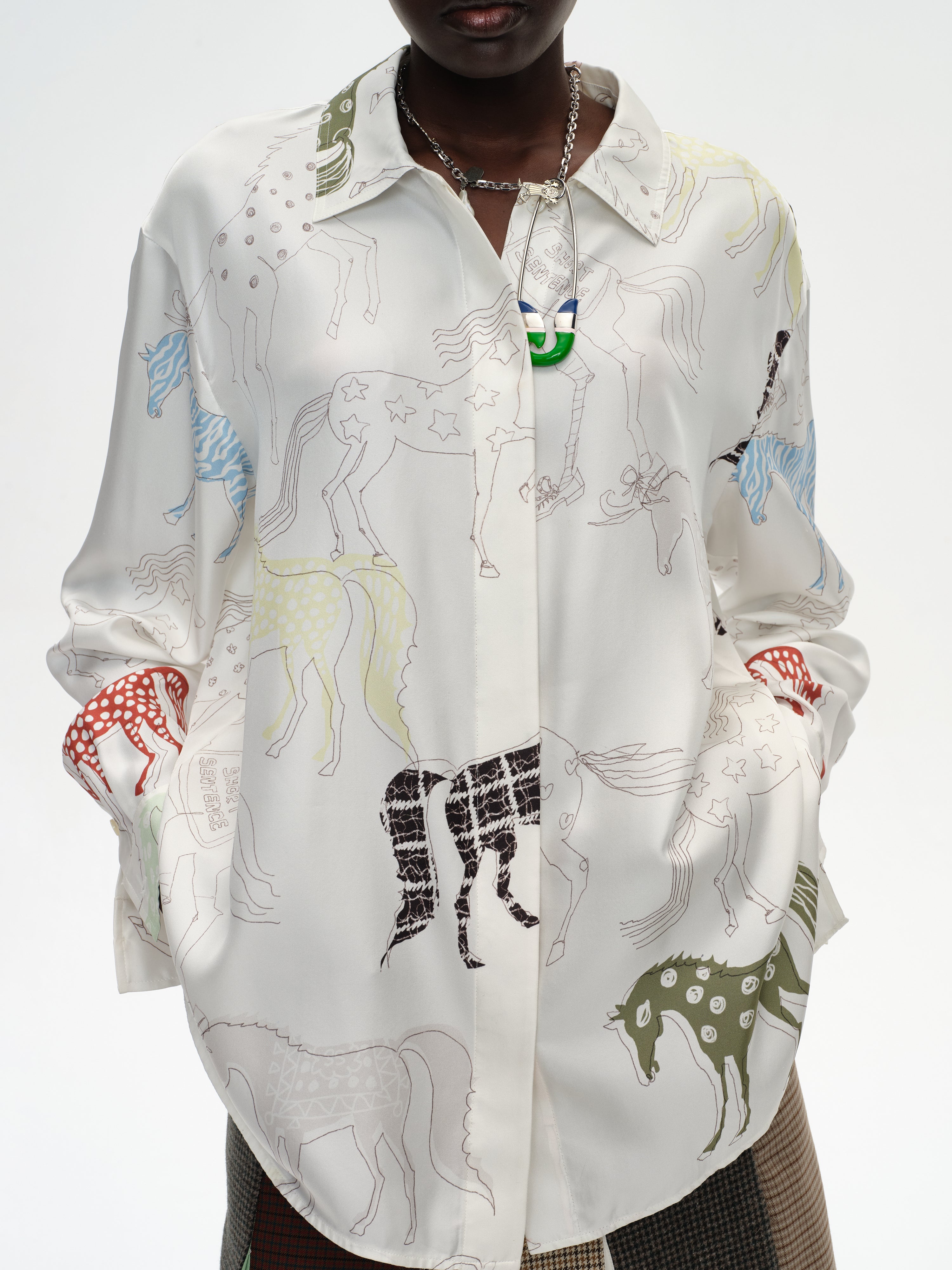 Pony Print Long-Sleeve Shirt