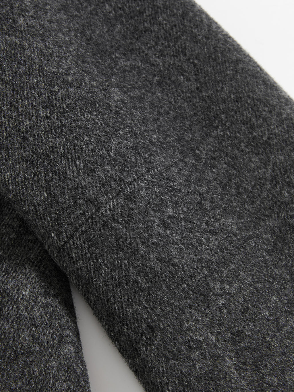 Single-Breasted Patchwork Wool Coat