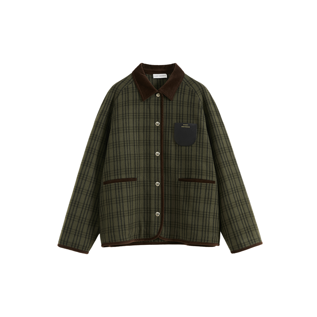 Yarn-Dyed Check Quilted Coat