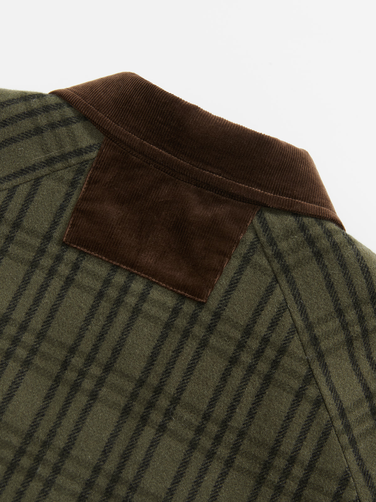 Yarn-Dyed Check Quilted Coat