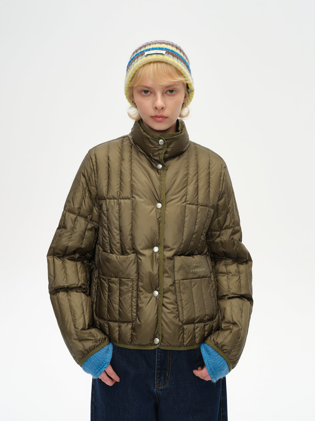 Stand Collar Short Down Jacket