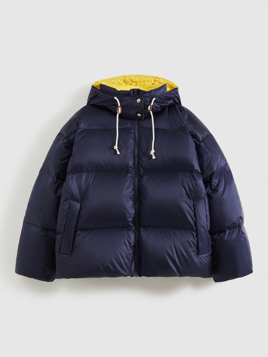 Loose Color-Block Puffer Jacket