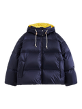 Loose Color-Block Puffer Jacket