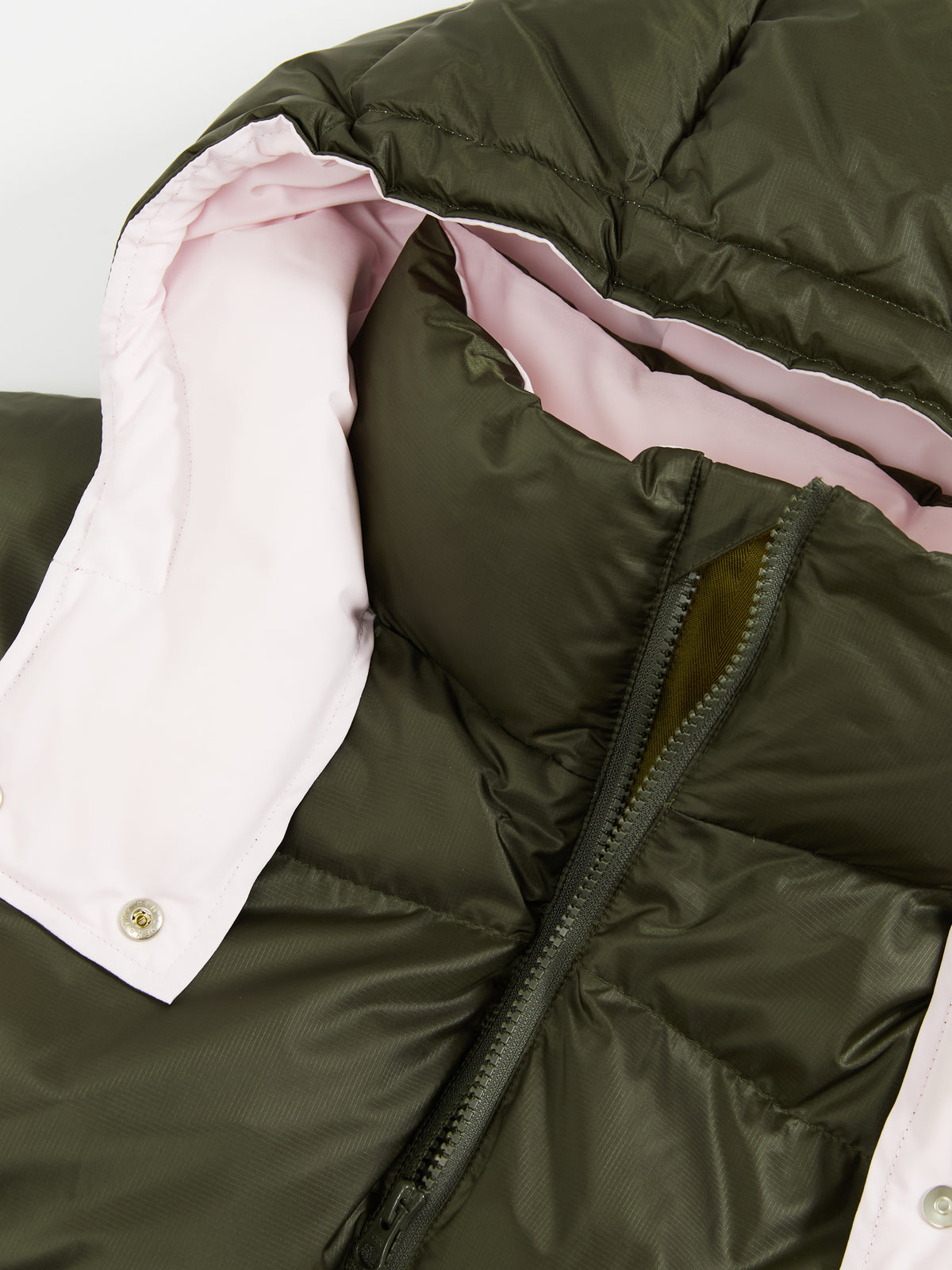 Loose Color-Block Puffer Jacket