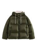 Loose Color-Block Puffer Jacket