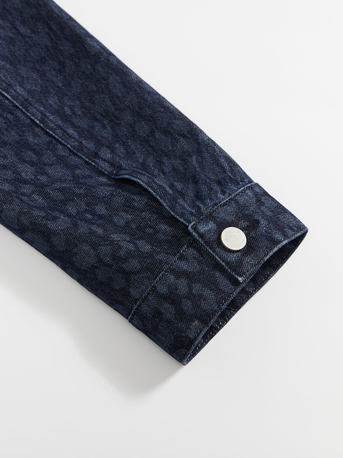 Indigo Fitted Leopard Print Jacket