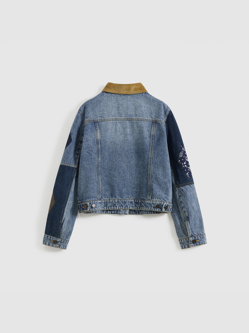 Patchwork Washed Denim Jacket