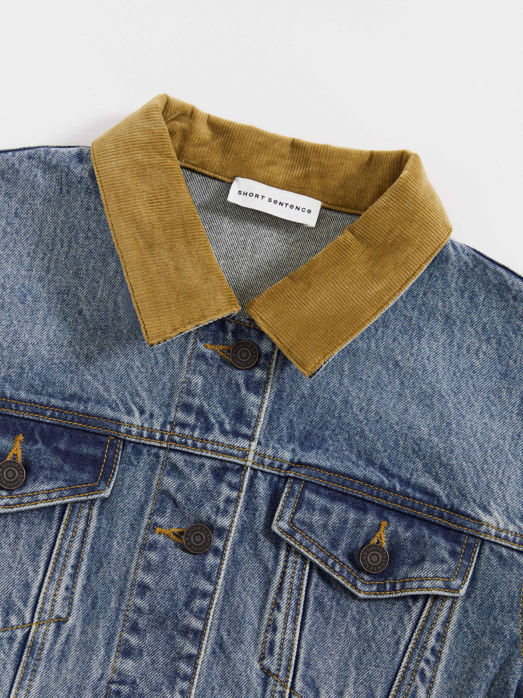 Patchwork Washed Denim Jacket
