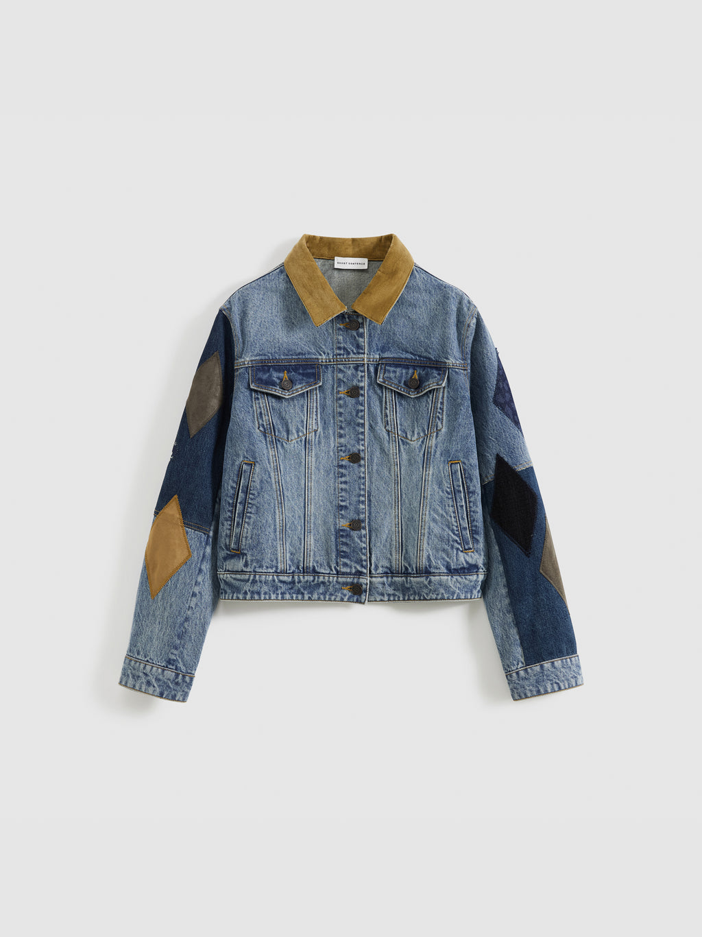 Patchwork Washed Denim Jacket