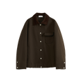 Corduroy Collar Drawstring Jacket