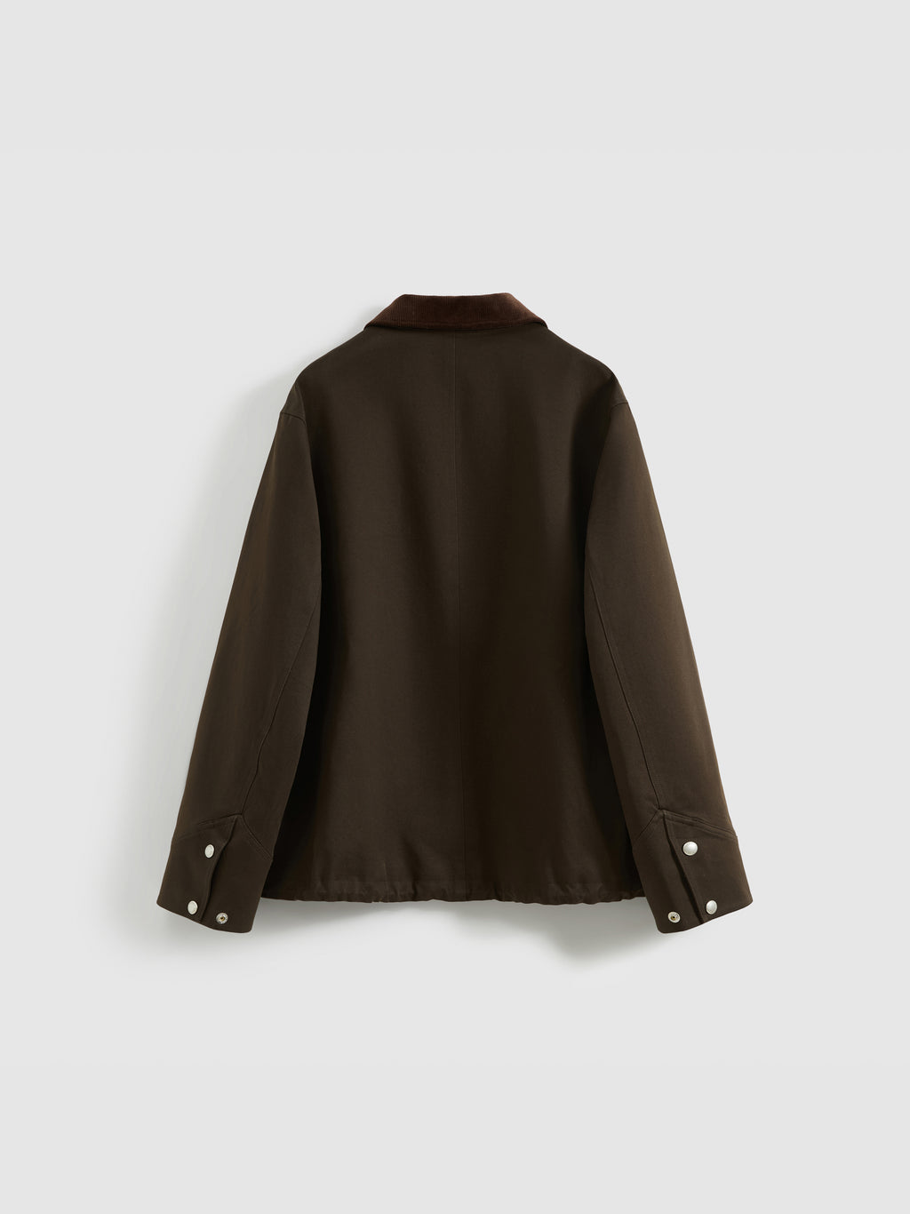 Corduroy Collar Drawstring Jacket