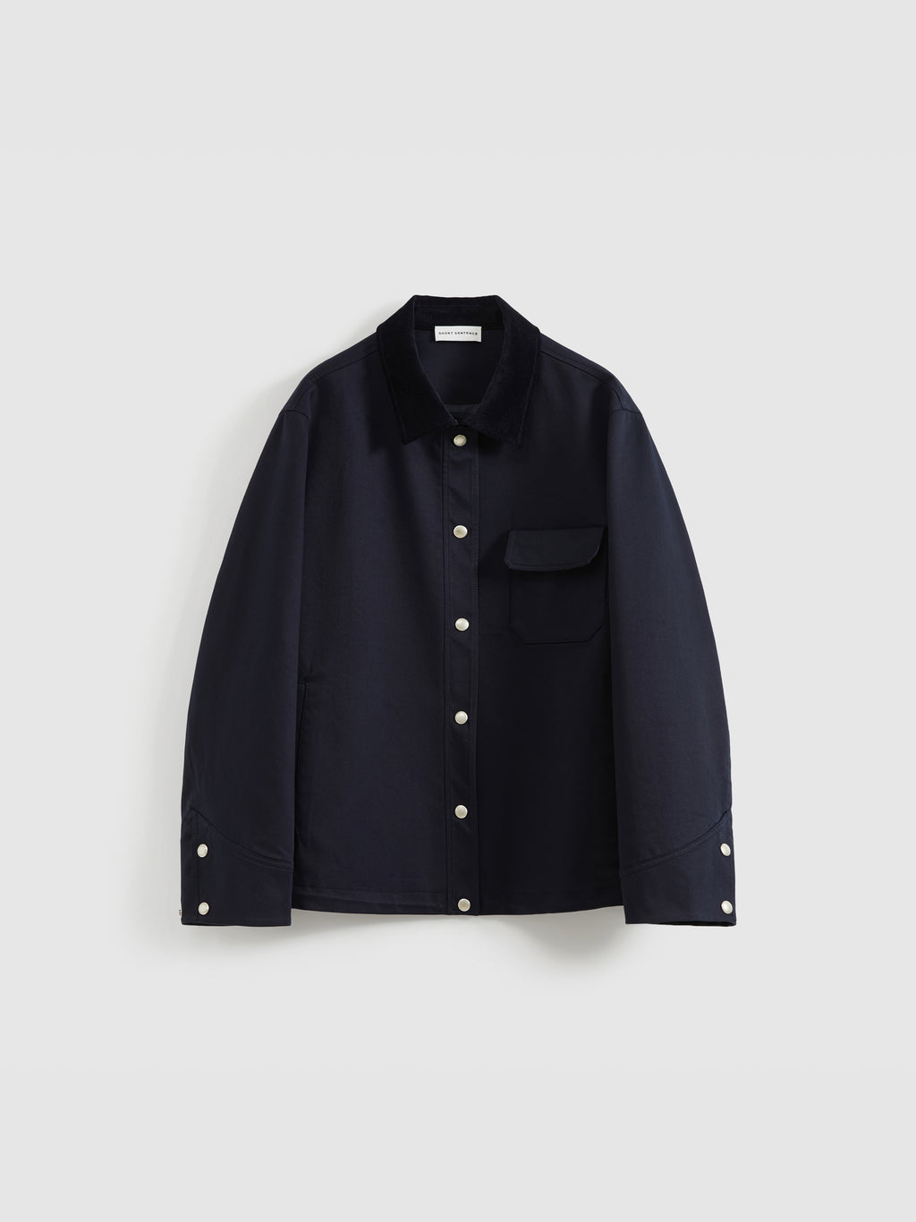 Corduroy Collar Drawstring Jacket