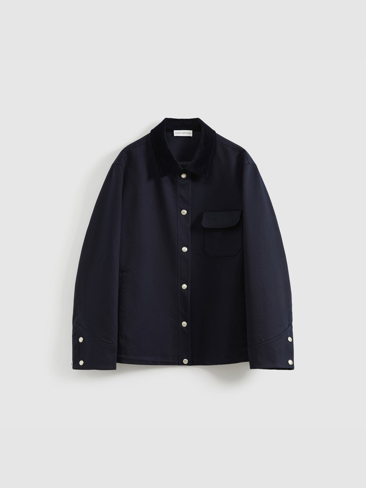 Corduroy Collar Drawstring Jacket