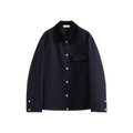 Corduroy Collar Drawstring Jacket