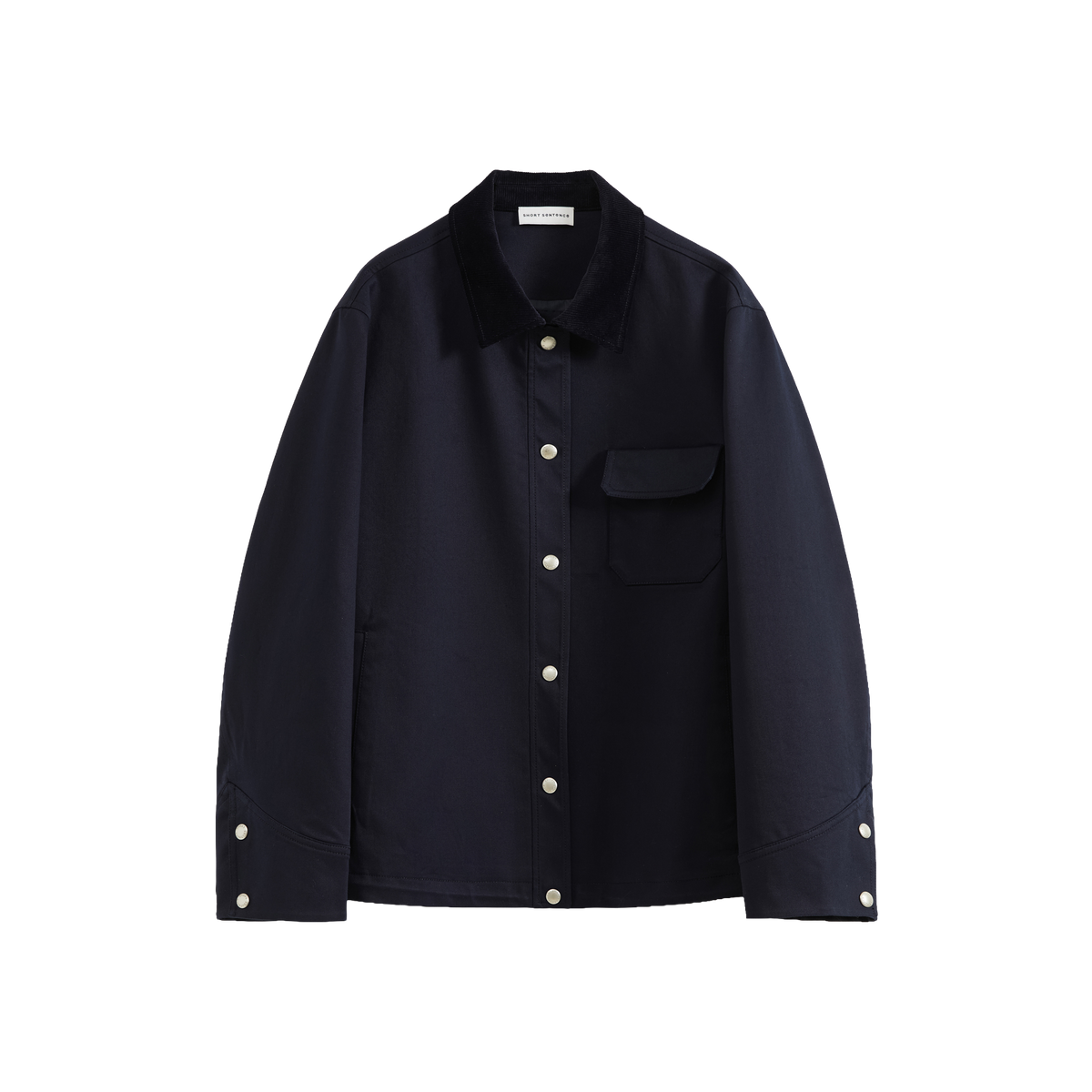 Corduroy Collar Drawstring Jacket