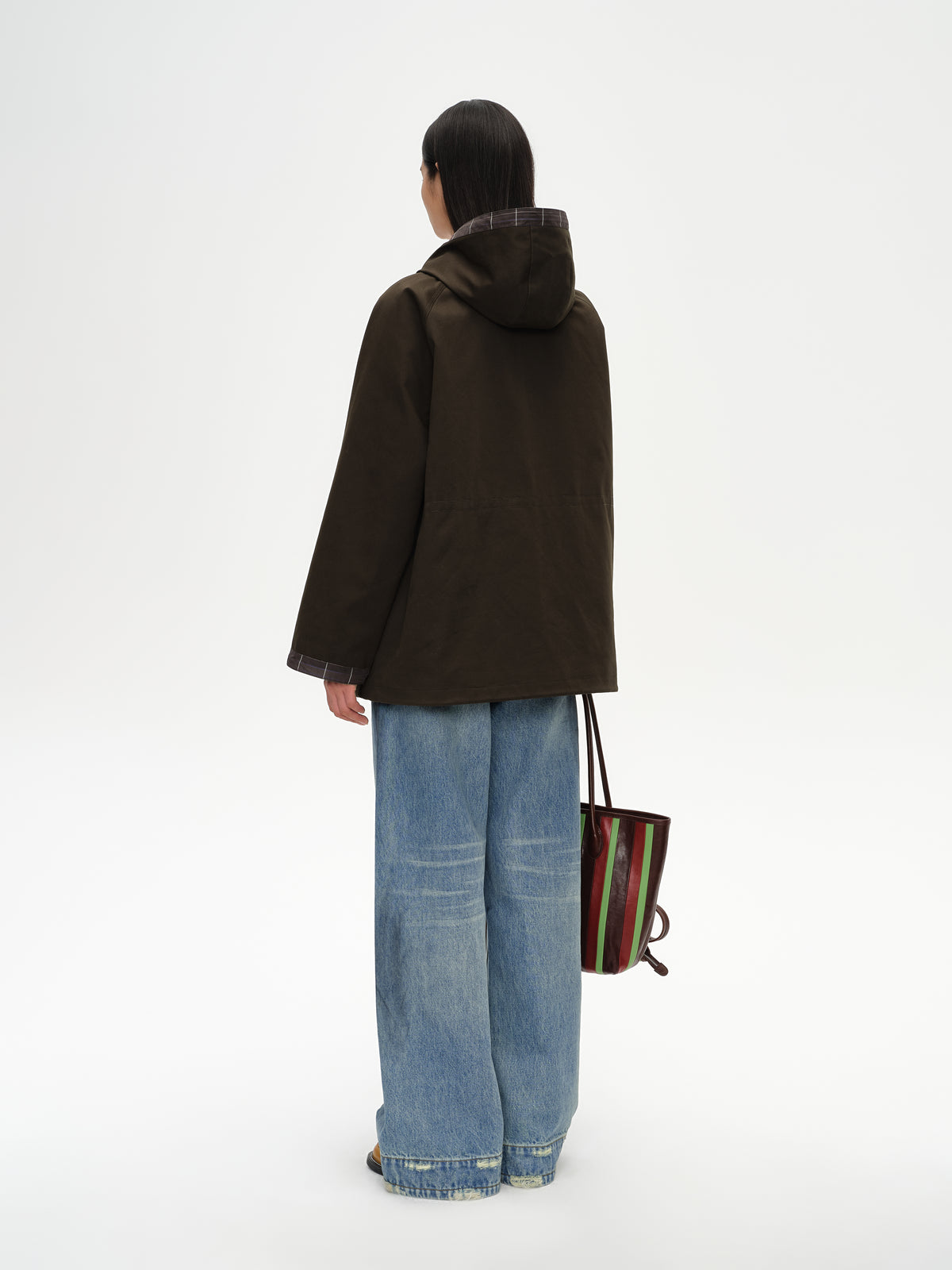 Hooded Raglan Adjustable Jacket