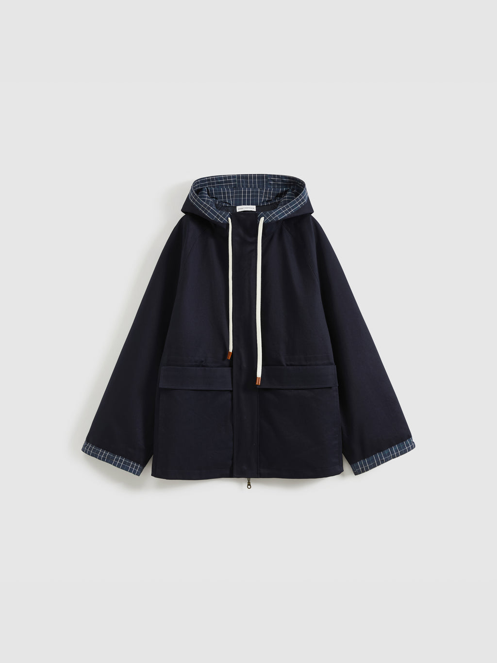 Hooded Raglan Adjustable Jacket