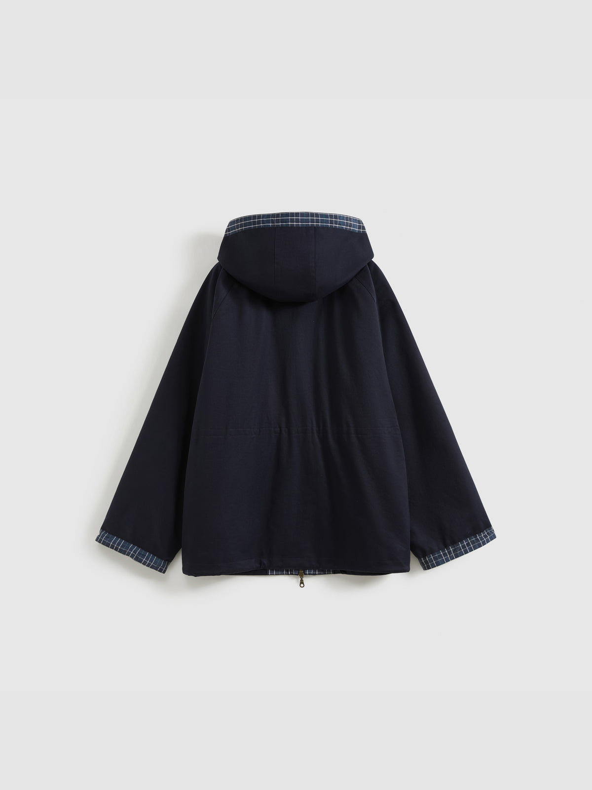 Hooded Raglan Adjustable Jacket