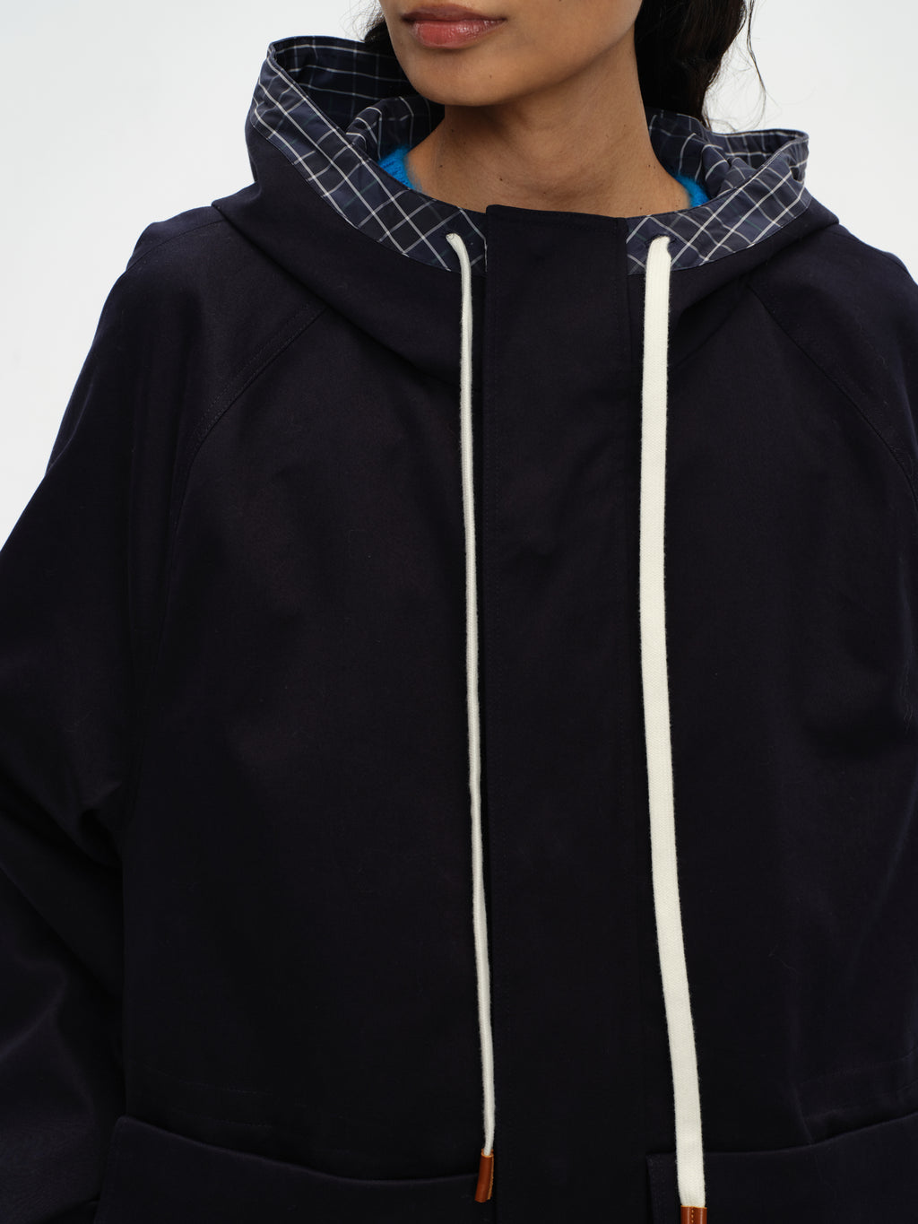 Hooded Raglan Adjustable Jacket