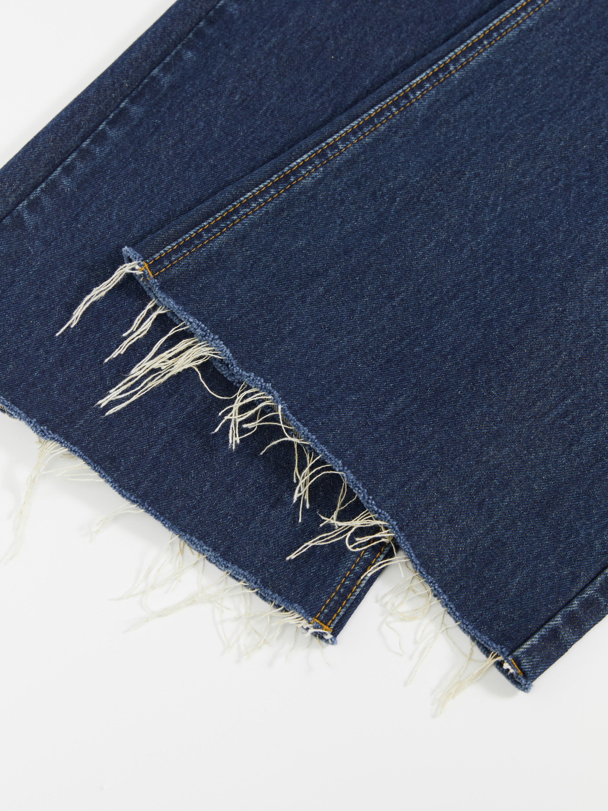 Flipped Pocket Mid-Waist Loose Jeans