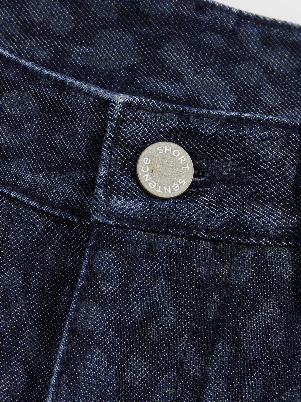 Indigo Leopard Straight Jeans
