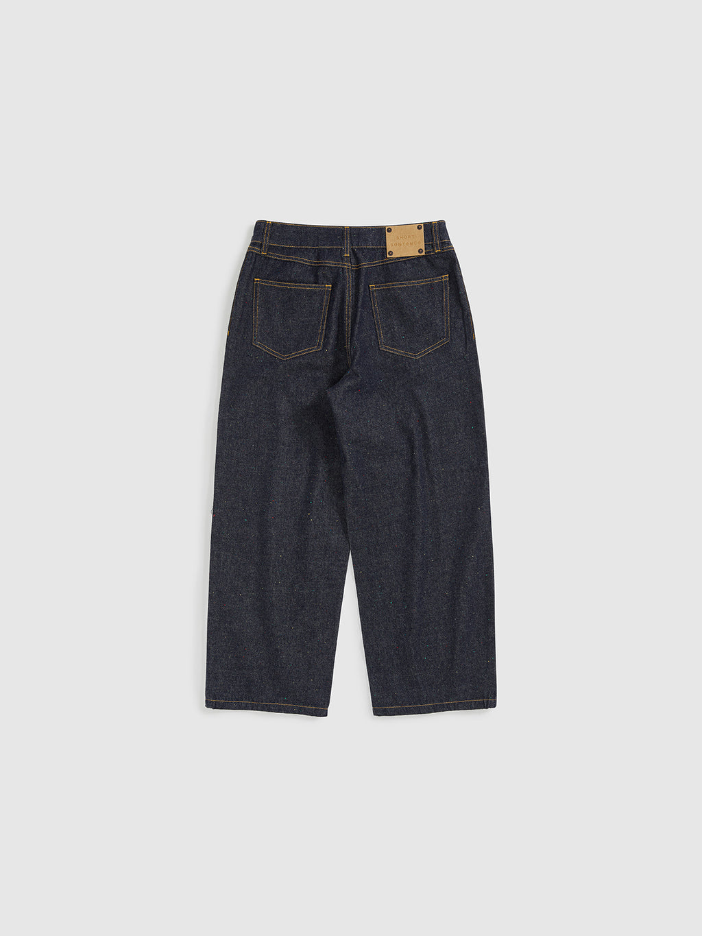 Cropped Polka Dot Denim Jeans