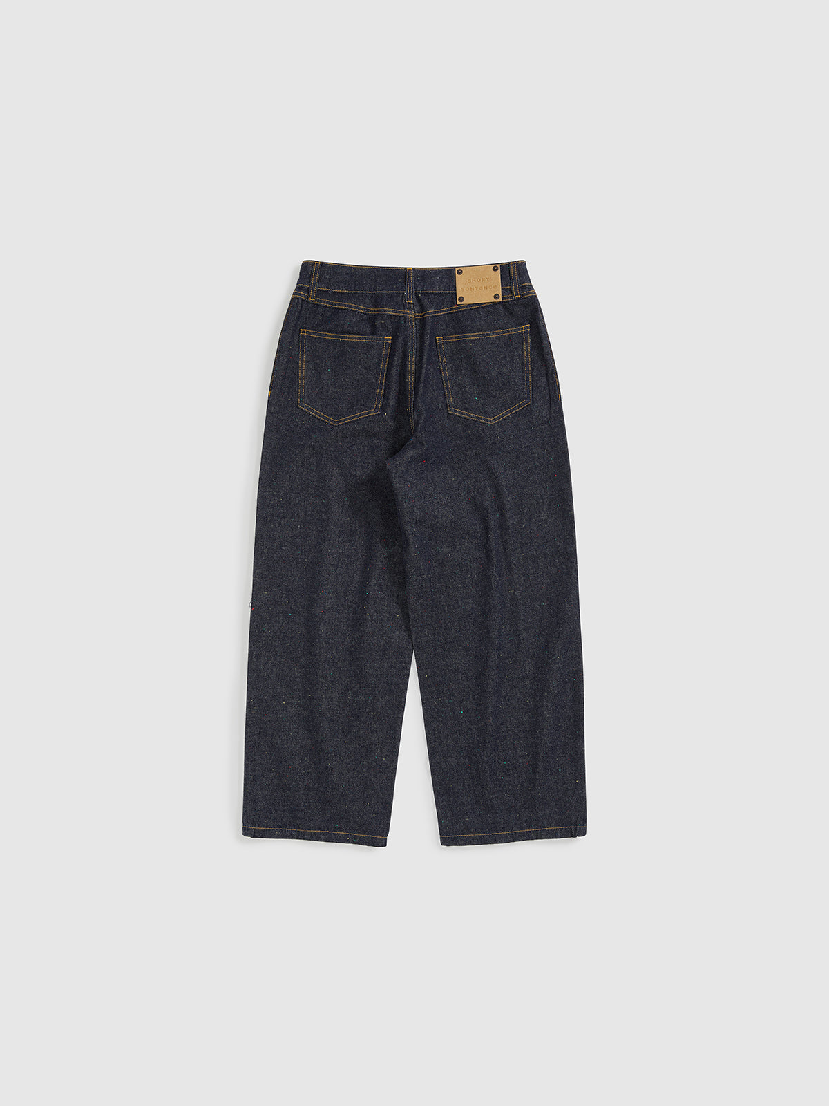 Cropped Polka Dot Denim Jeans