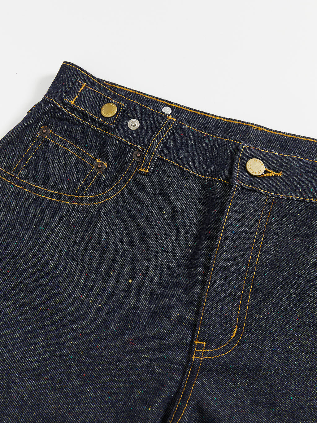Cropped Polka Dot Denim Jeans