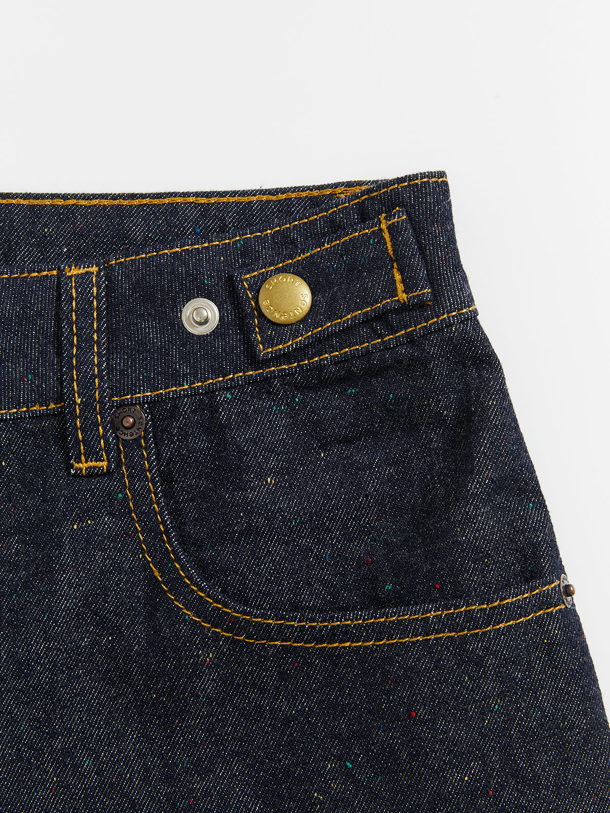 Cropped Polka Dot Denim Jeans