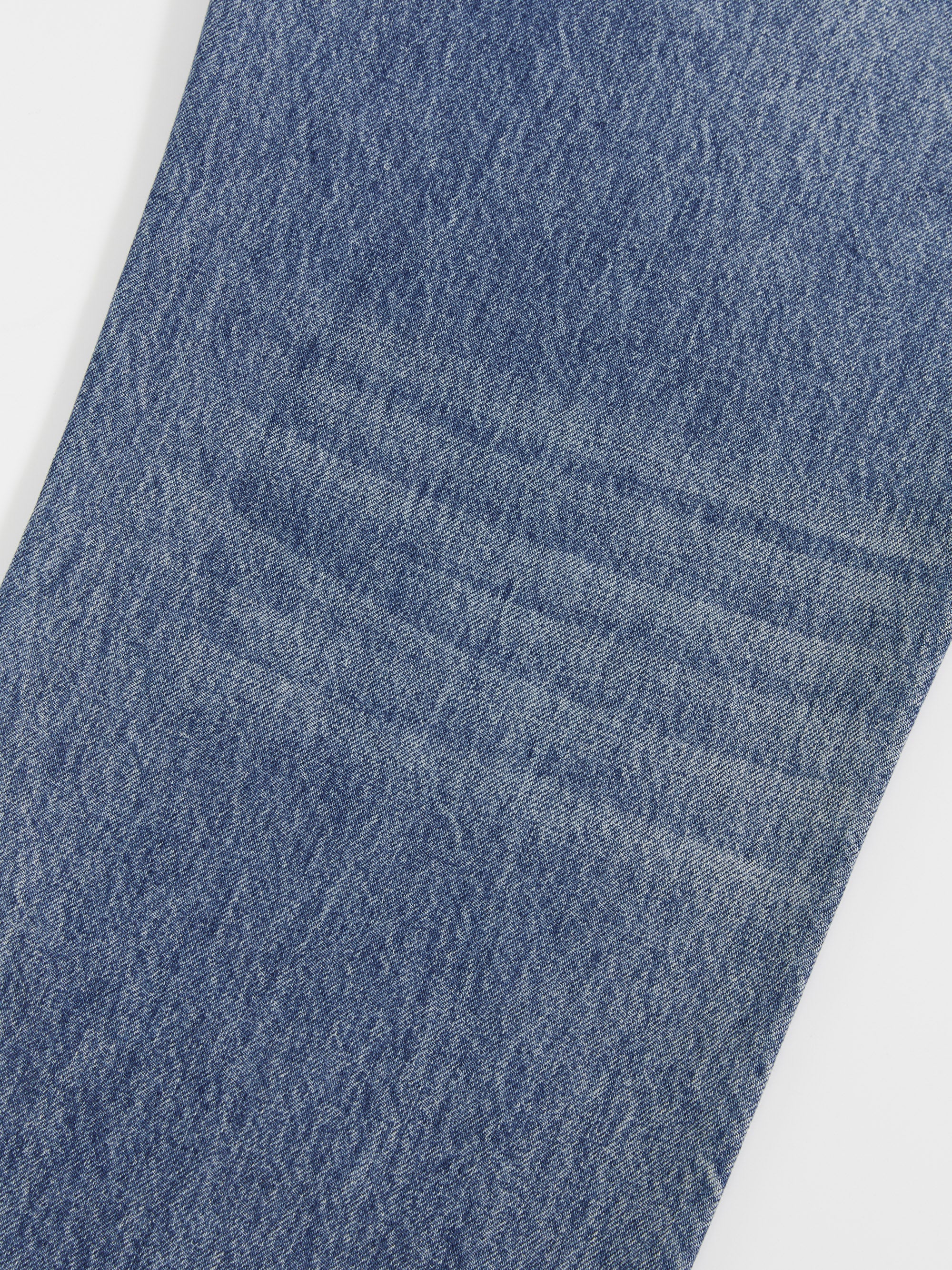 Diamond Patchwork Straight Leg Jeans