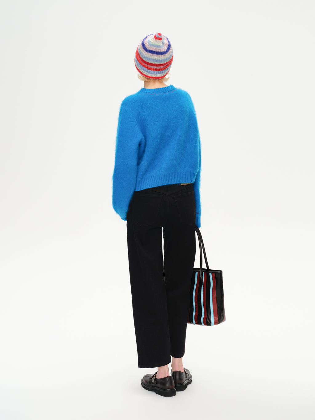 Fleece-Lined Fitted Cropped Jeans
