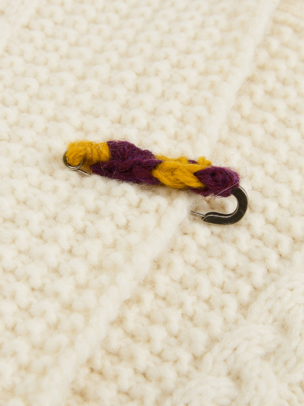 Chunky Cable-Knit Crew Cardigan