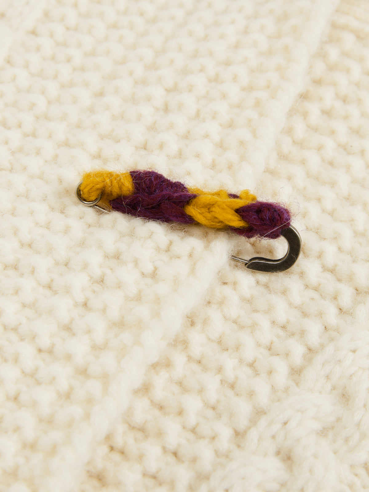 Chunky Cable-Knit Crew Cardigan