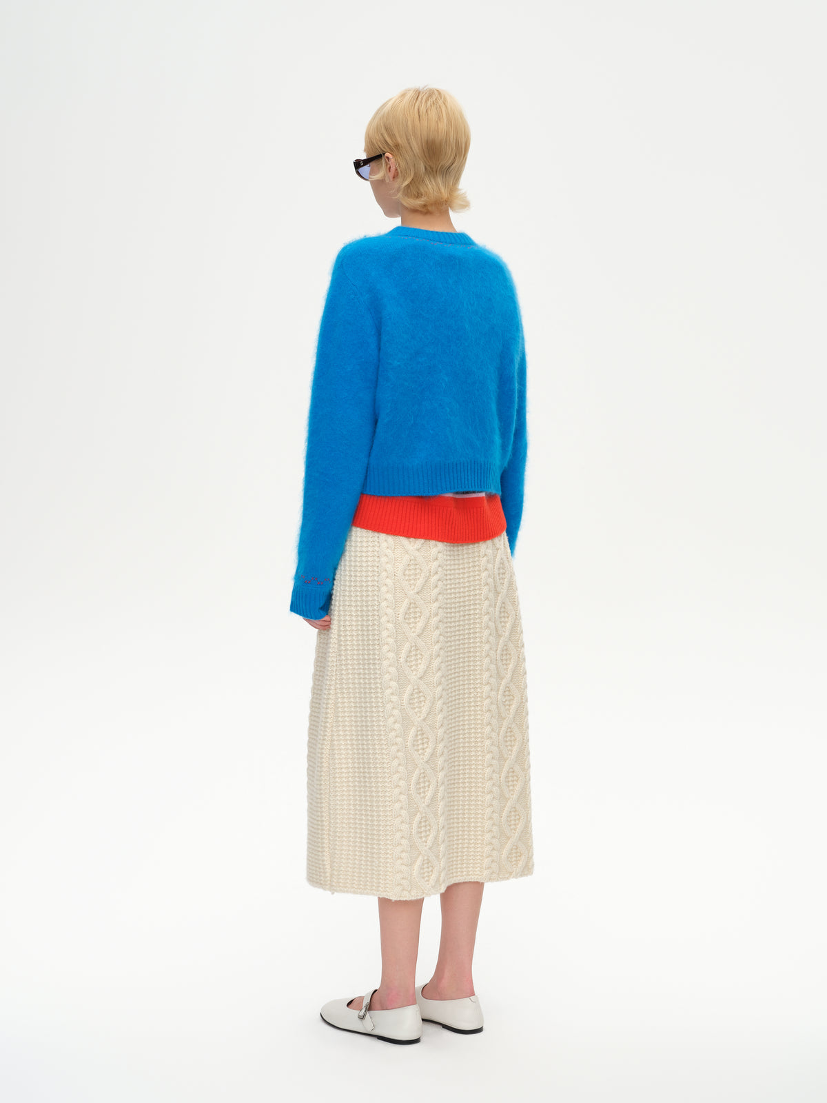 Cross-Stitch Crew Knit Cardigan
