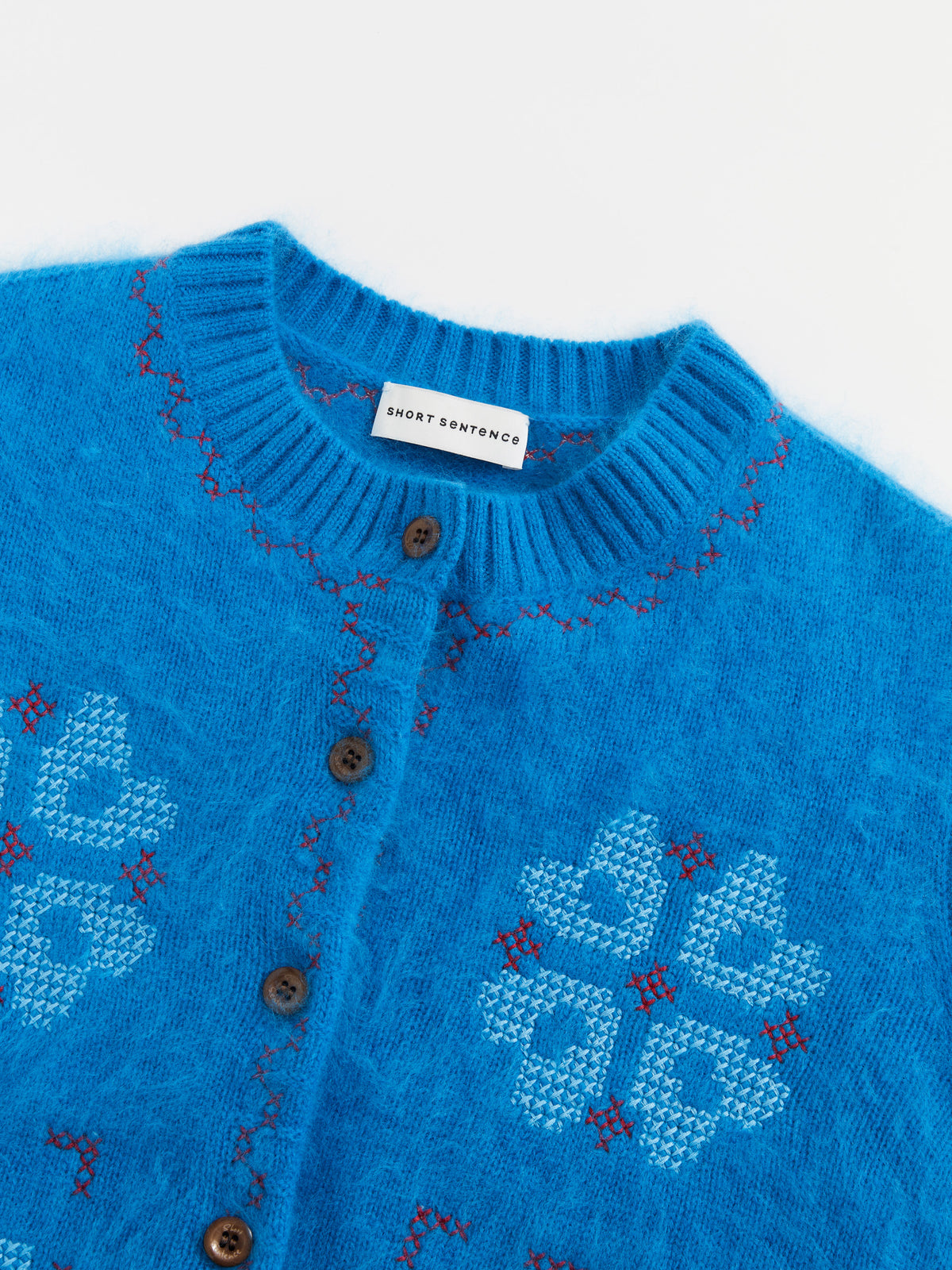 Cross-Stitch Crew Knit Cardigan