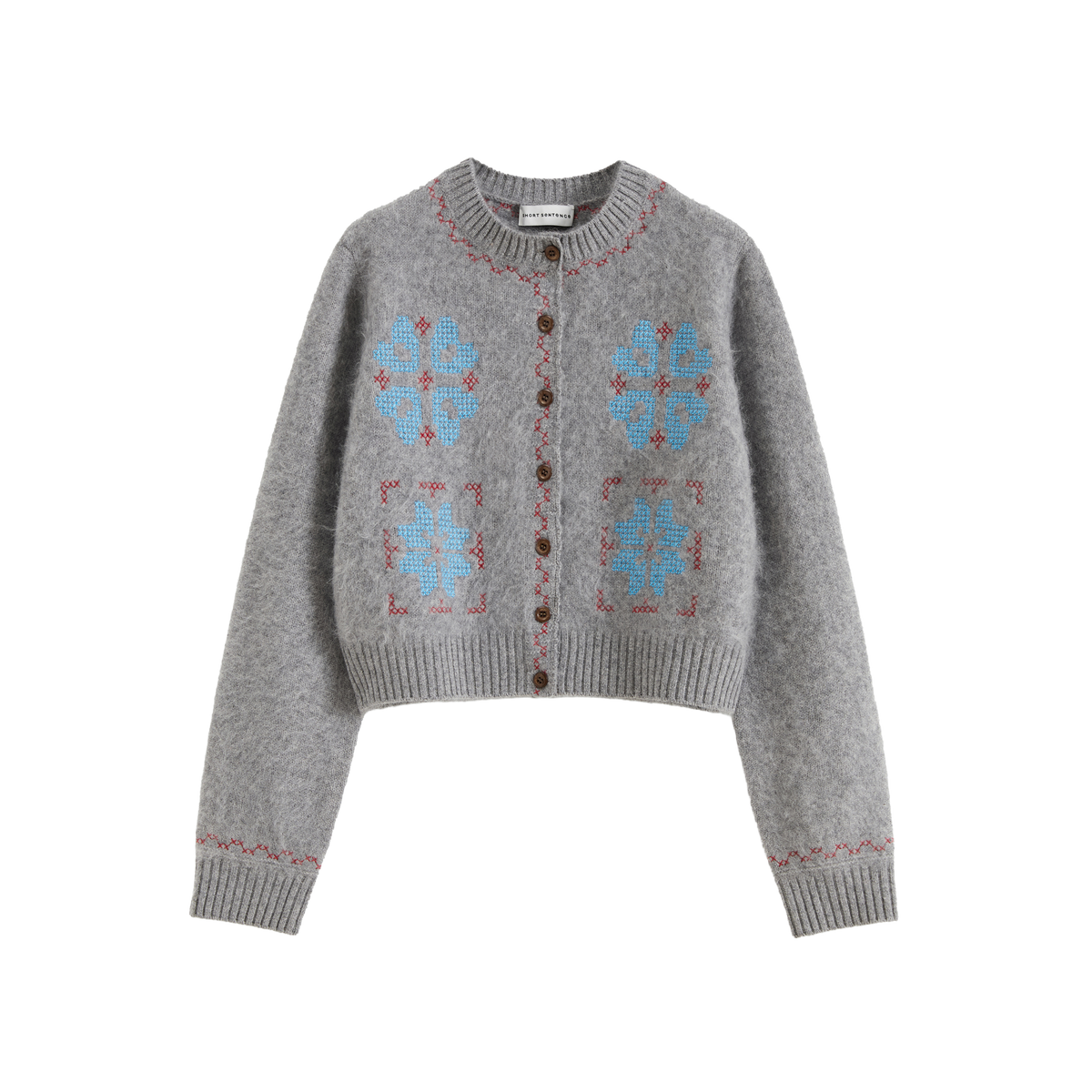 Cross-Stitch Crew Knit Cardigan