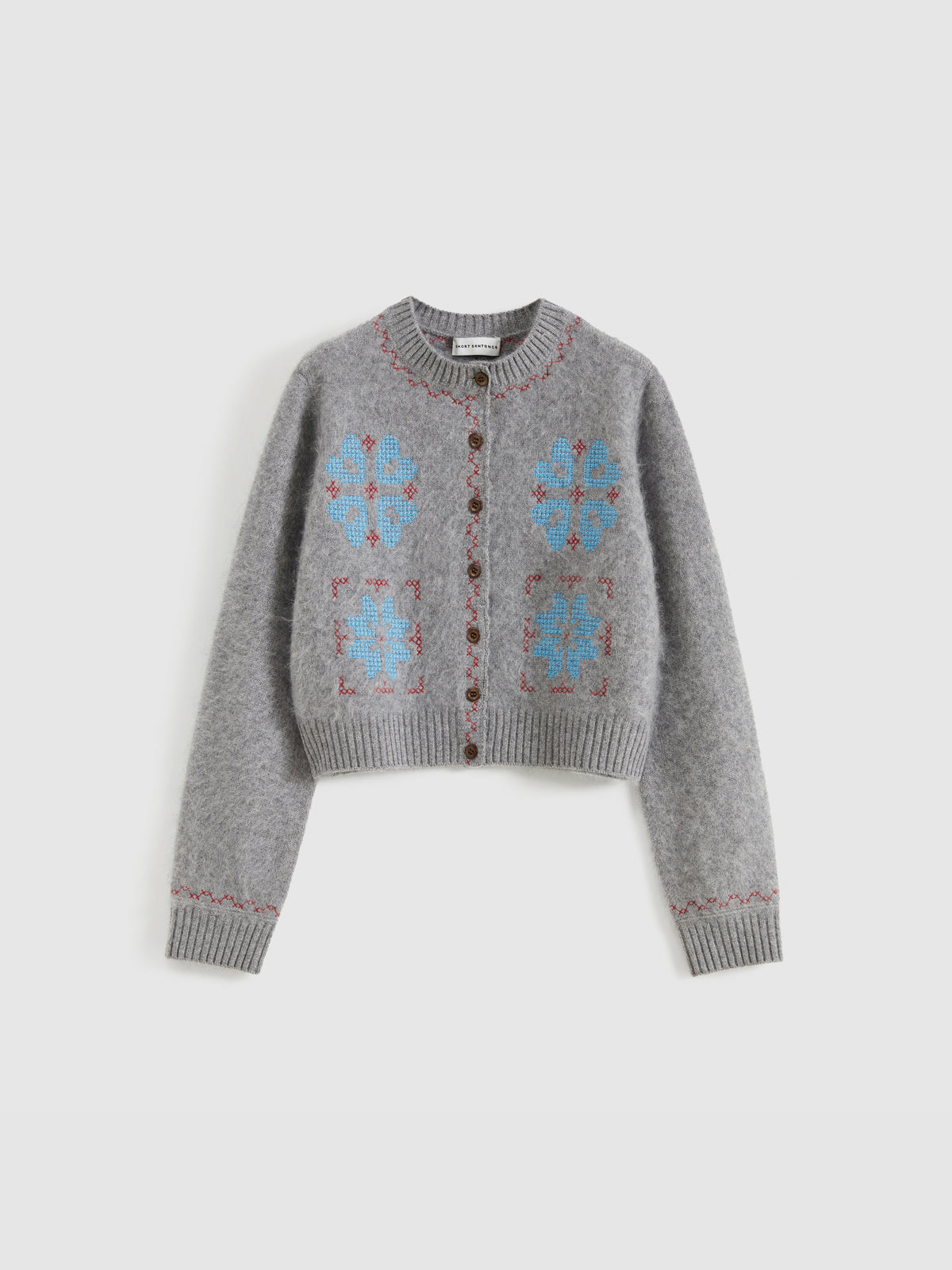 Cross-Stitch Crew Knit Cardigan