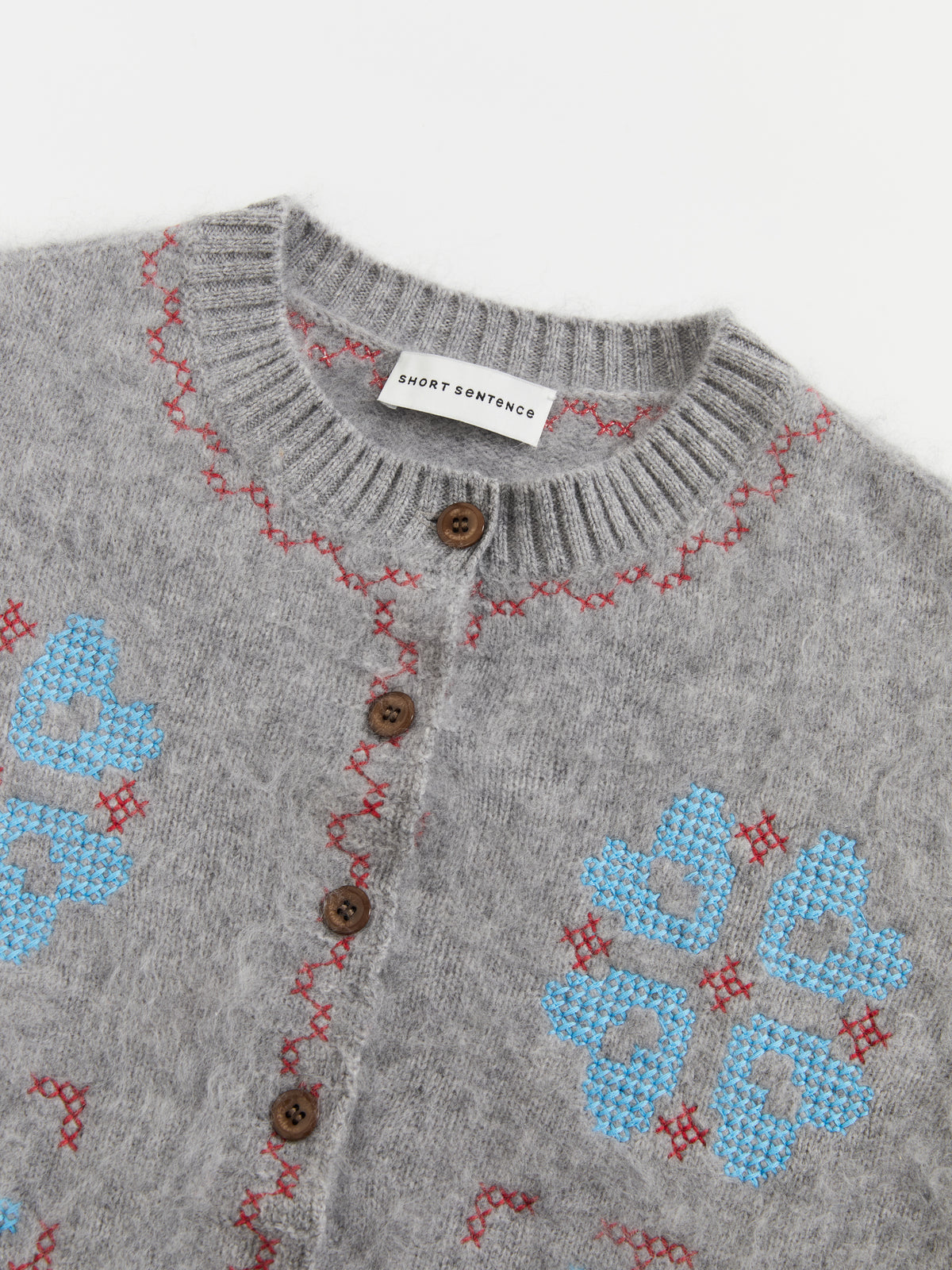 Cross-Stitch Crew Knit Cardigan