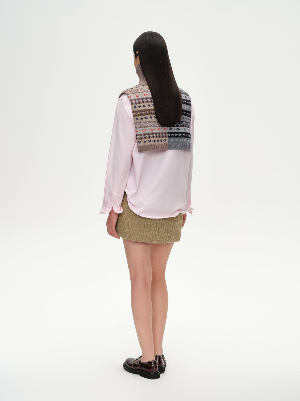 Fair Isle Patchwork Poncho Vest