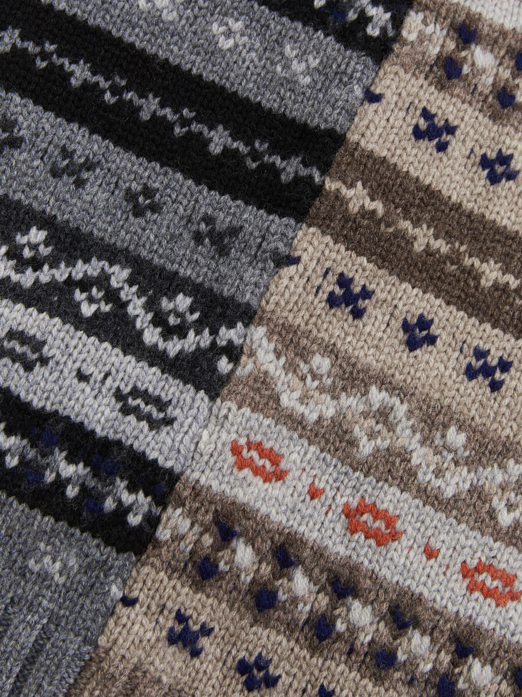 Fair Isle Patchwork Poncho Vest