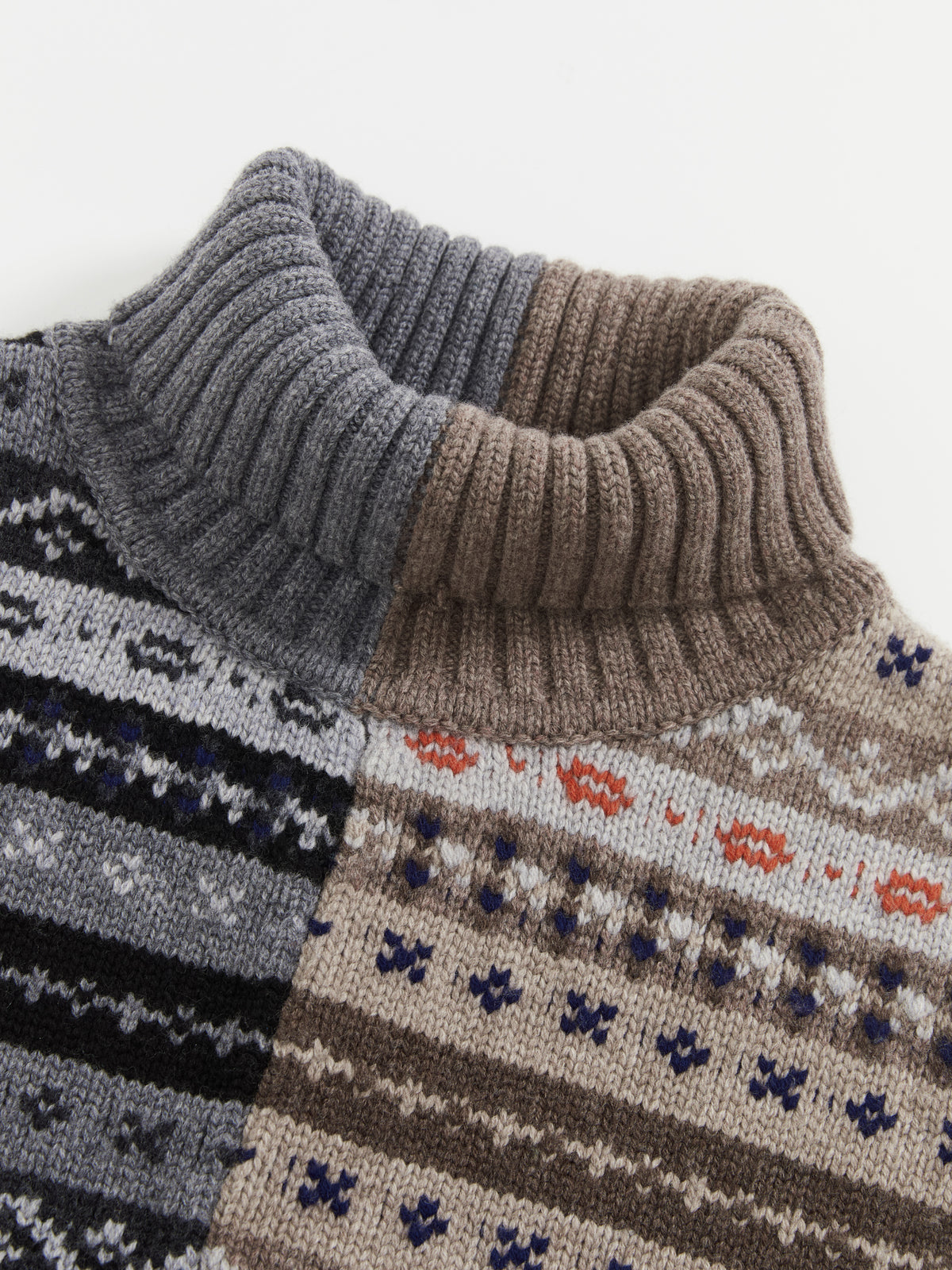 Fair Isle Patchwork Poncho Vest