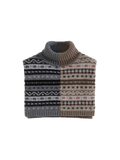Fair Isle Patchwork Poncho Vest