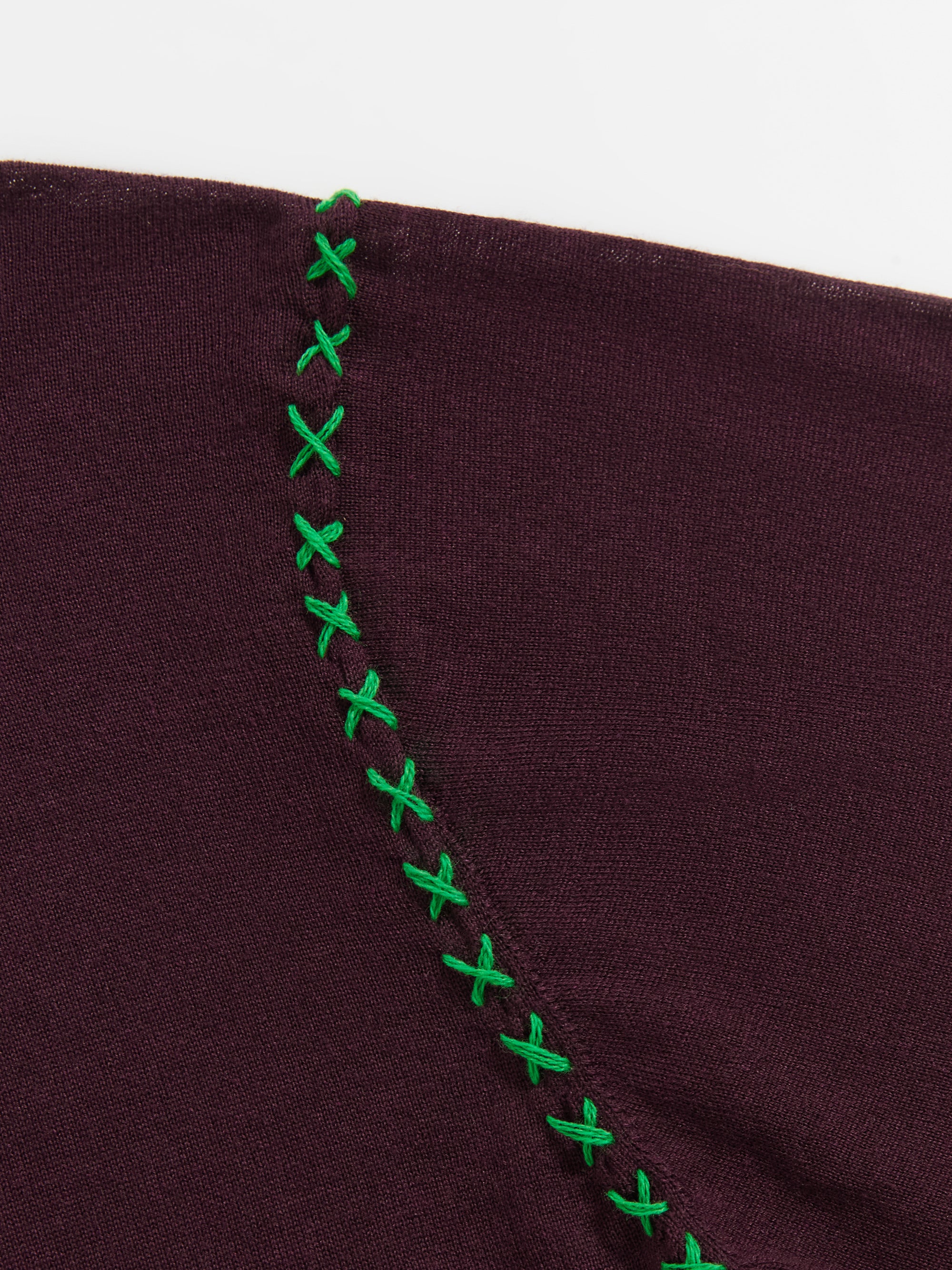 Cross-Stitch Loose Knit Top
