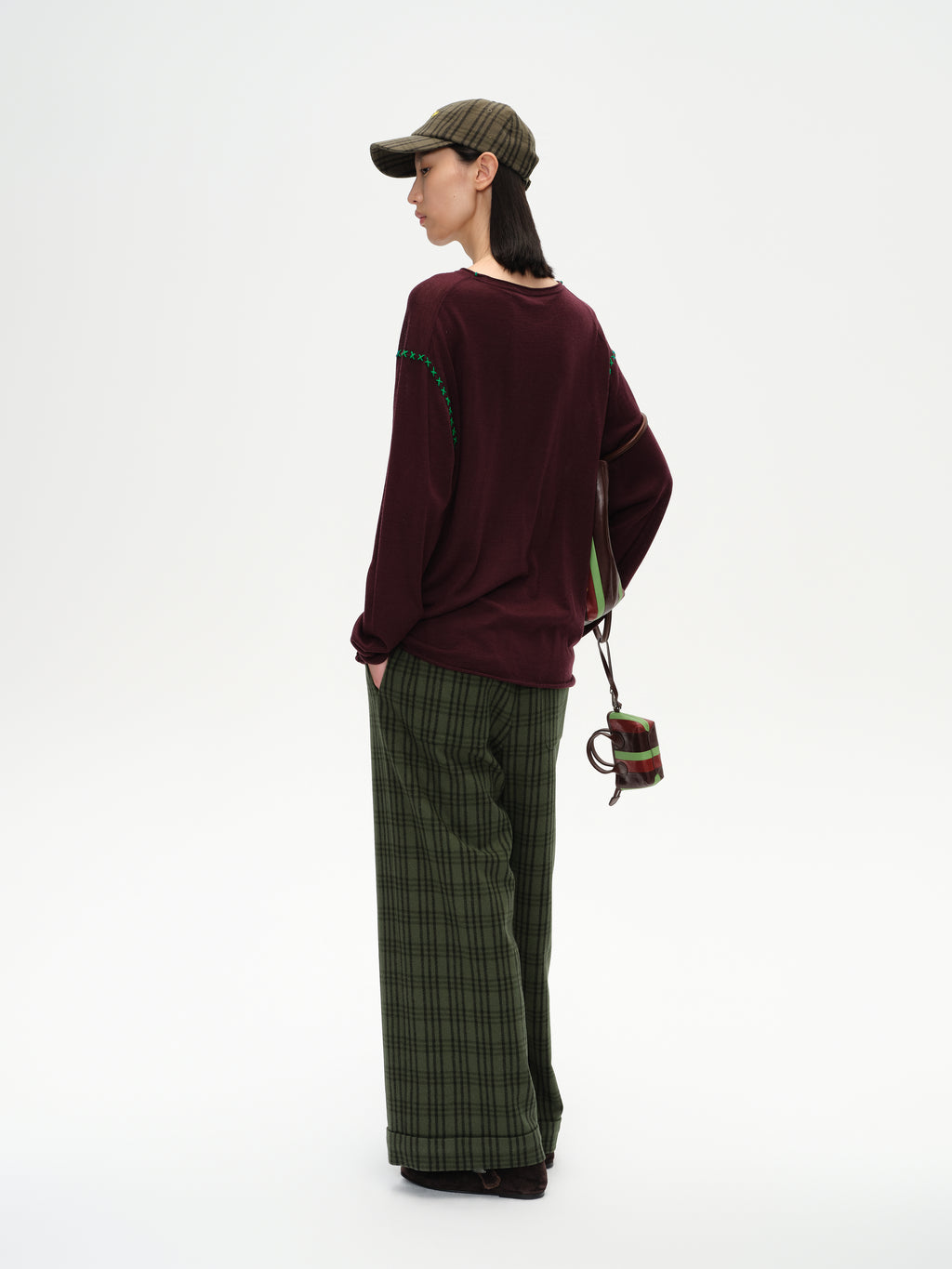 Cross-Stitch Loose Knit Top