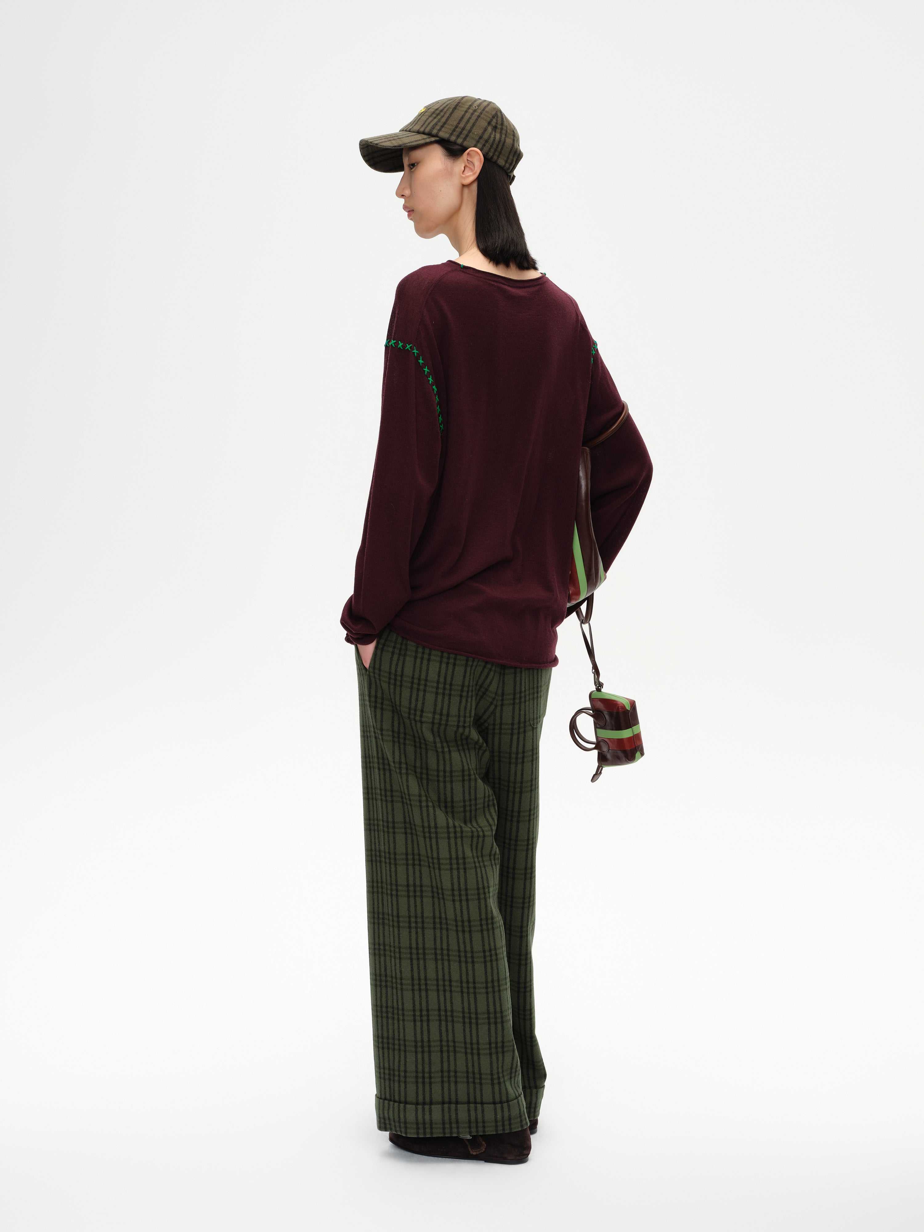Cross-Stitch Loose Knit Top