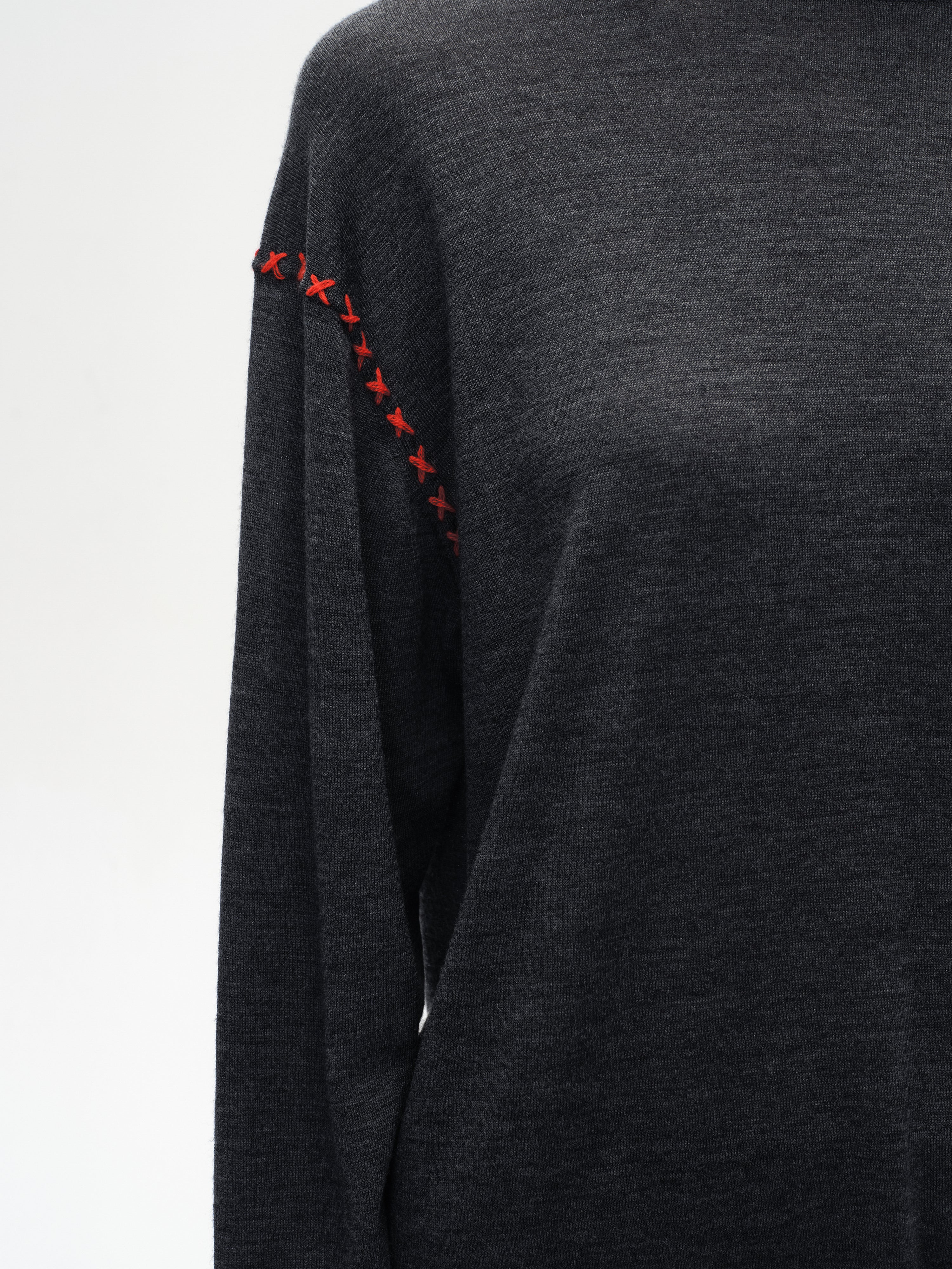 Cross-Stitch Loose Knit Top